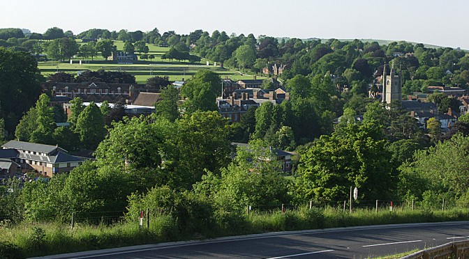 Marlborough looking north from Pewsey road